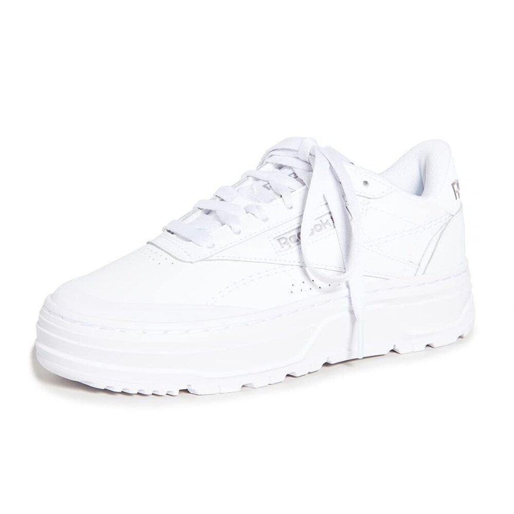 Reebok Club C Double Geo Sneakers, White 9 Medium US NWT
